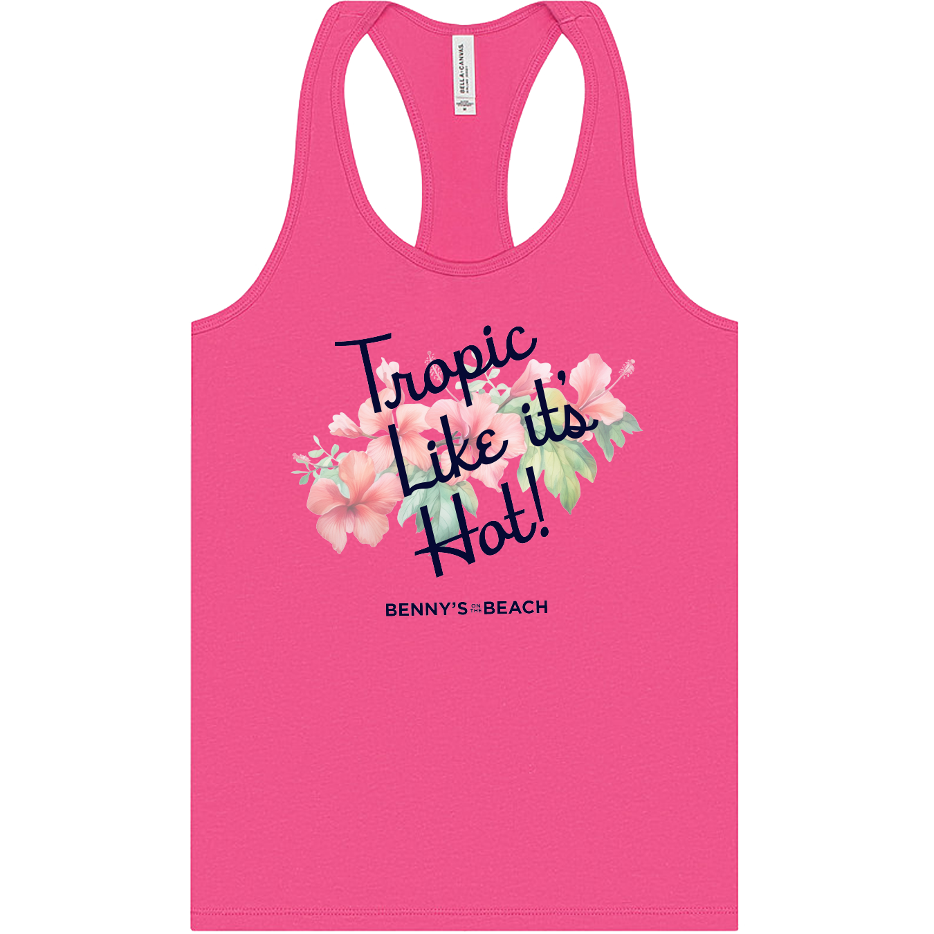 Tropic Flower Racerback Tank Top - Women's