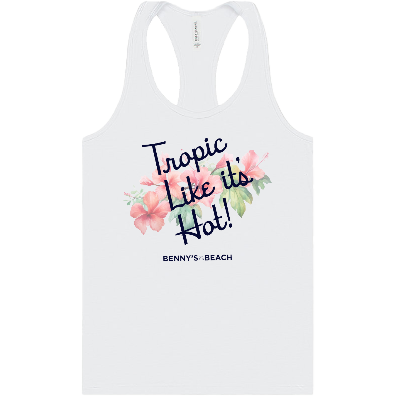 Tropic Flower Racerback Tank Top - Women's