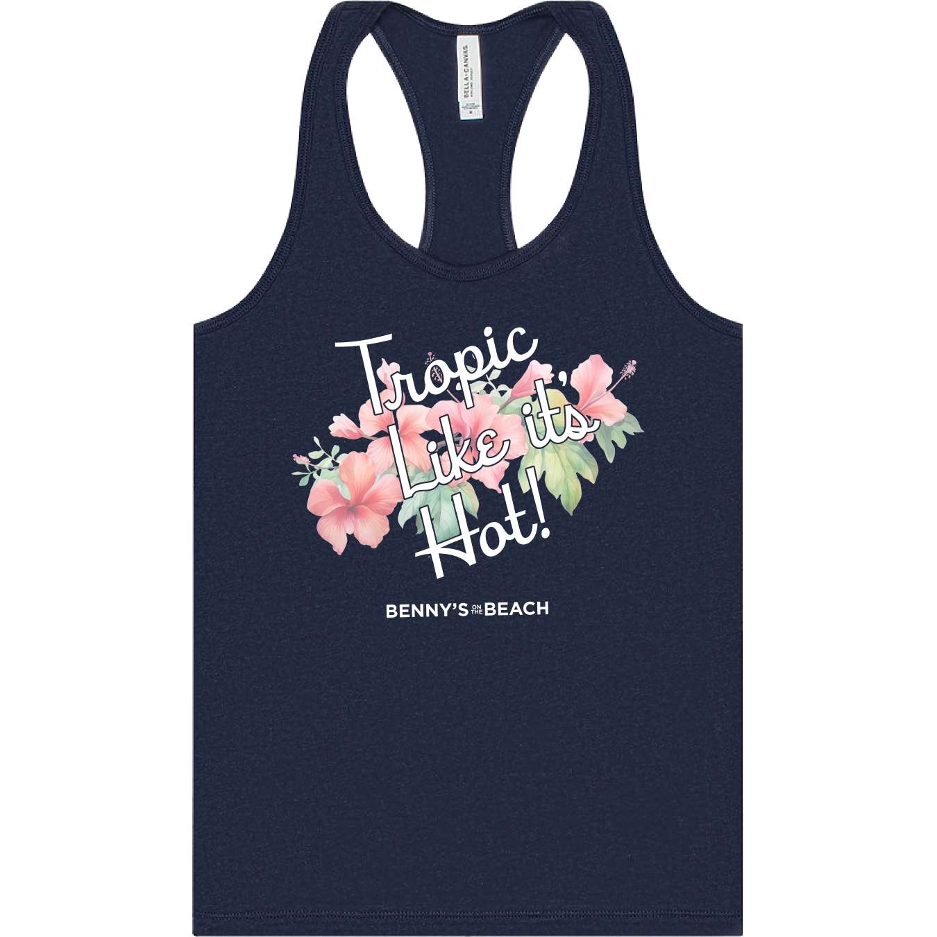 Tropic Flower Racerback Tank Top - Women's